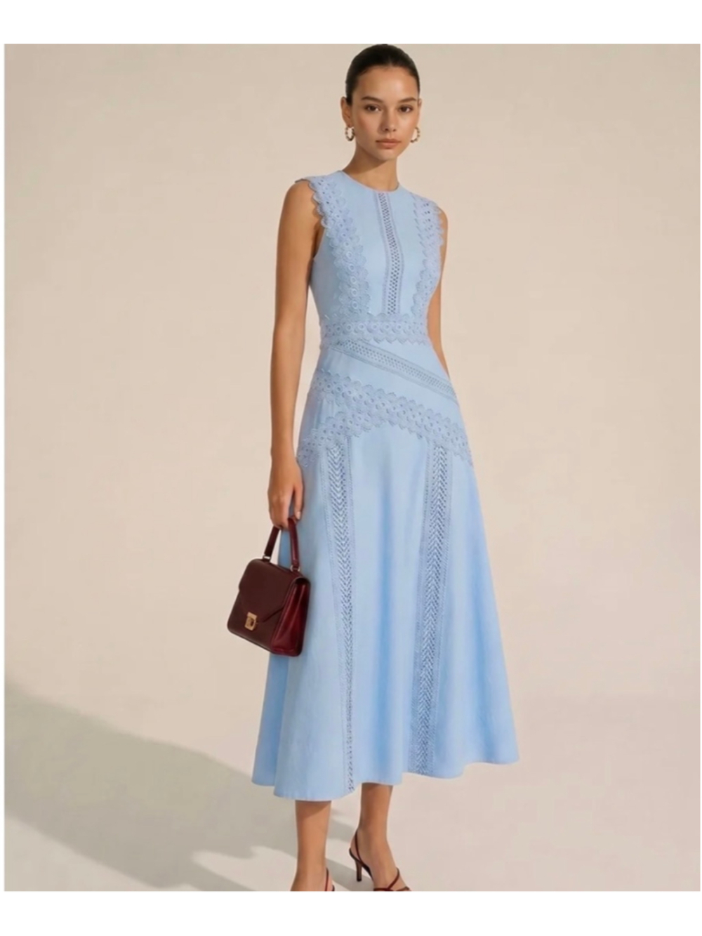 Women's COMMENSE Blue Midi Dress Size XS